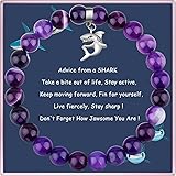 liforlove Shark Bracelet Shark Spirit Animal Gifts Shark Lover Gifts Shark Charm Ocean Animal Gifts Meaningful Jewelry Gift