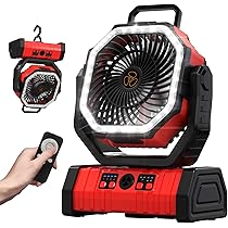 Amazon | 【20000mAh&リモコン】 Richday キャンプ 扇風機