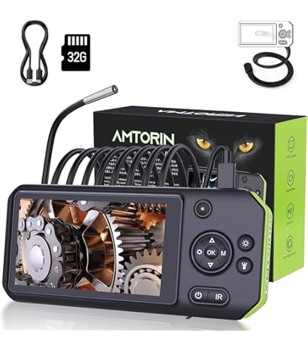 Amazon.co.jp: yiteng 産業用内視鏡 検査カメラ ファイバースコープ