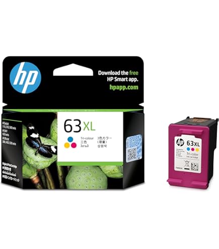 Amazon.co.jp: HP 63XL 純正 インクカートリッジ カラー増量 F6U63AA