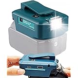 マキタ 18V リチウム電池 USB 充電器アダプター、充電器 type-c対応iPhone の高速充電、対応マキタ ライト300lm、DC 12V 対応マキタ 空調服、屋外照明用、携帯電話の電源バンクとして対応マキタ バッテリーを使用