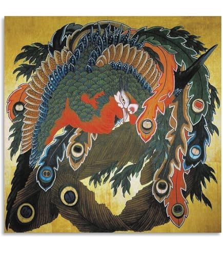 Amazon.co.jp: 葛飾北斎 富士越の龍図 （不二越の龍）絶筆 60x23