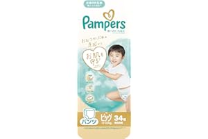 Pants Big Size: Pampers Diapers, Best for Skin (26.5-48.7 lbs (12-22 kg), 34 pieces
