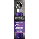 John Frieda Frizz Ease 3-Day Flat Iron Spray, Heat-activated Straightening Spray, to Block Out Frizz, with Keratin Protein, 1