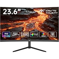 Amazon.co.jp: KEY TO COMBAT 24インチ 湾曲ゲーミングモニター フルHD