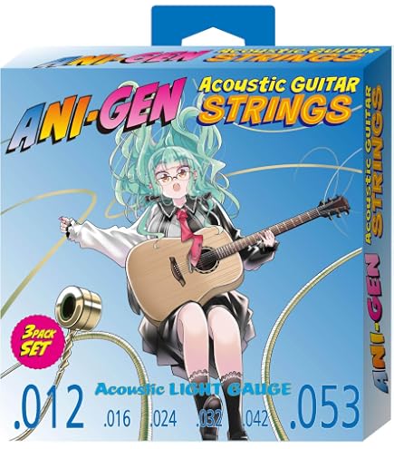 Amazon.co.jp: ANI-GEN エレキギター弦 3SETパック [009-042] ANI-SE09