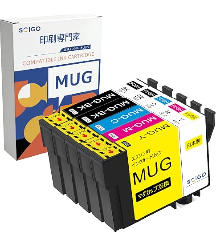 Amazon.co.jp: 【unique-ink】エプソン Epson用 MUG-4CL インク
