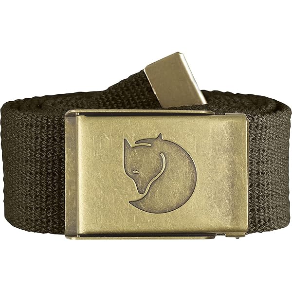 FJALLRAVEN｜BELTS (1960 Logo Belt (86978/620)) Amazon.com: Fjällräven 1960 Logo Belt Black One Size