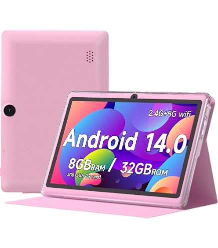 Amazon.co.jp: PEICHENG Android 12 タブレット 7インチ、4GB RAM 32GB