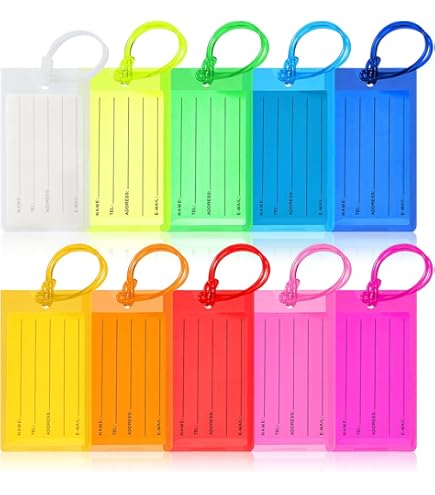 Amazon.co.jp: セイワプロ カラフル ビニールネームタグ 5枚入 (1袋