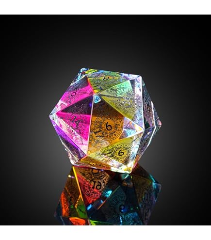 Amazon | つや消しレインボーガラスダイスセット DND DNDND フルセット