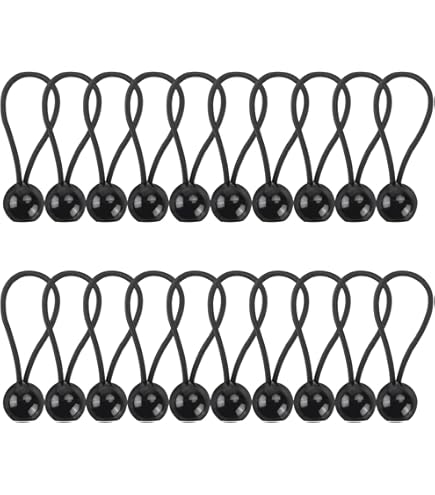 Marine Repair Bungee Loops Bungee Loops – 80mm, 10 Pack – Heavy-Duty Tonneau Ute & Marine Repair Loops, Water Resistant Canopy Bungee Cords - Foto 6