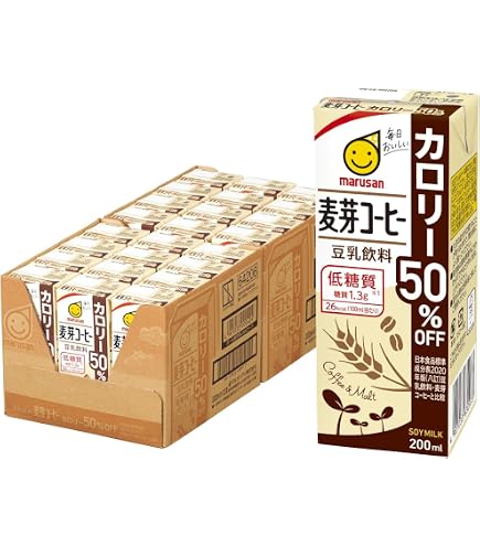 Amazon.co.jp: マルサンアイ 豆乳飲料すなば珈琲 200ml紙パック×24(12