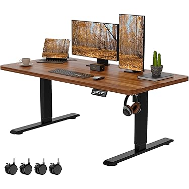 半年前にamazonで購入　黒の昇降式デスク Amazonベーシック パソコンデスク 昇降式 幅100奥60 株式会社きとみ電器