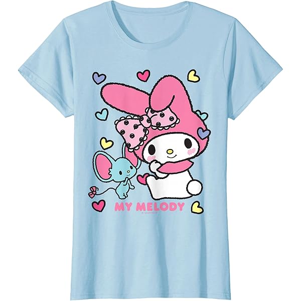Amazon | マイメロディ キャンディ ライトカラー Tシャツ | Tシャツ