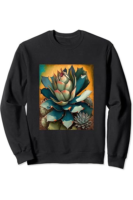 Amazon | アガベ植物コレクターアガベメキシカン民俗画 パーカー 