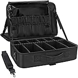 Makeup Case Large Makeup Bag Professional Train Case 16.5 inches Travel Cosmetic Organizer Brush Holder Waterproof Makeup Art