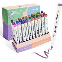Amazon | Arrtx アクリルマーカー アニメシリーズ 120色 ブラシチップ