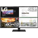 LG モニター ディスプレイ 43UN700-BAJP 42.5インチ/4K/HDR対応/IPS非光沢/HDMI×4,DP,USB Type-C/スピーカー(10W×2)/ブルーライト低減、フリッカーセーフ/リモコン付属 /3年安心・無輝点保証