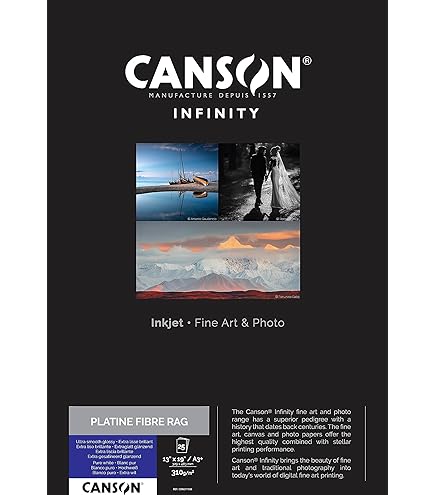 CANSON バライタ　フォトグラフィック2 A3ノビ Amazon.co.jp: キャンソン 写真用紙 インフィニティ バライタ
