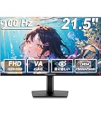 KOORUI モニター 21.5インチ 100Hz FHD KOORUIのKOORUI 21.5インチ モニター pcモニター 100Hzフルhd