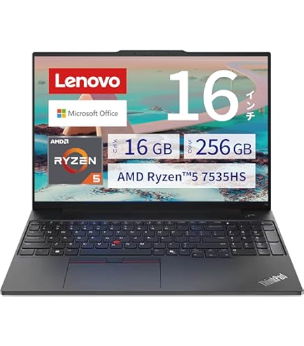 Amazon.co.jp: Lenovo ThinkPad E16 Gen 2 ビジネスノートパソコン 16