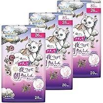 ナチュラ 夜つけて朝あんしん 尿漏れパッド　　9パックセット ナチュラ 夜つけて朝あんしん 吸水パッド 26cm 85㏄ 大容量30枚