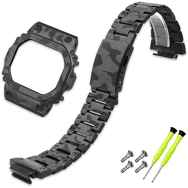 Amazon | G-SHOCK DW-5600互換 カスタムベゼル メタルレインボー