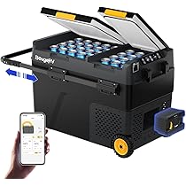 BougeRV ポータブル冷蔵庫　50L Amazon | BougeRV ポータブル冷蔵庫 車載れいぞうこ 20L -22