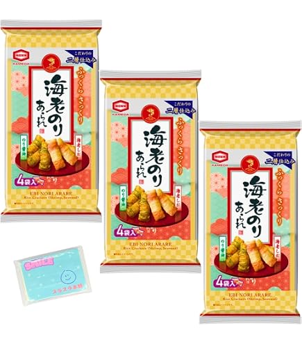 Amazon.co.jp: 亀田製菓 海老のりあられ 64g×12袋入 : 食品・飲料・お酒