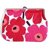 [ マリメッコ ] Marimekko ポーチ 037773-001 ホワイト／レッド Coin Purse MINI UNIKKO COIN PURSE white, red 花柄 かわいい 北欧 化粧ポーチ メイクポーチ 財布 横長 [並行輸入品