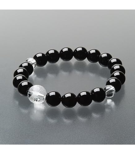 希少天然黒珊瑚ブレスレット（径１７cm、８mm珠）鑑別書付き③ 希少天然黒珊瑚ブレスレット（径17cm、8mm珠）鑑別書付き③