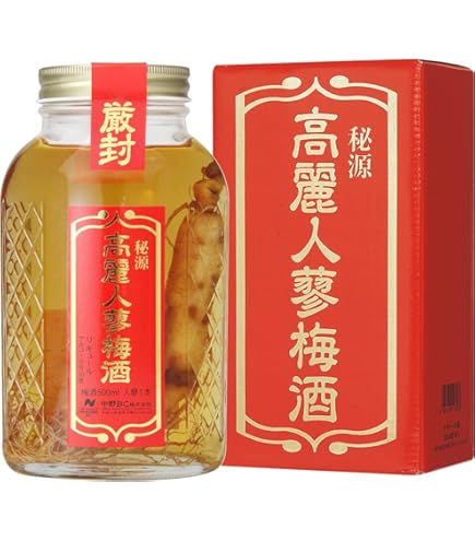 Amazon.co.jp: 高麗人参酒（エクセレント・4年新物人参入・酒720ml+