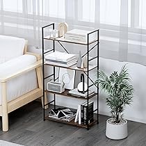 Amazon｜ラック オープンシェルフ 4段 棚 収納 幅58×奥行23×高さ112cm