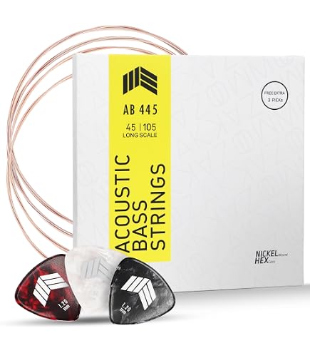 Amazon | ARIA アリア Acoustic Bass アコースティックベース弦 80/20