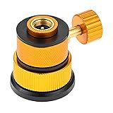 Mootvgoo ガスアダプター ガス詰め替えアダプター ガス充填 シングルバーナー用 バーナー用 CB⇔OD缶用 OD⇔OD缶用 カセットコンロ接続変換用 金