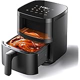 ノンフライヤー 4.5L ノンオイルフライヤー エアフライヤー 1-5人用 可視窓 大容量 家庭用 省エネ 最高温230℃ ノンフライヤー機 LEDディスプレイ 日本語レシピ付き タイマー 自動電源オフ PSE認証済み [メーカー保証2年] Wall