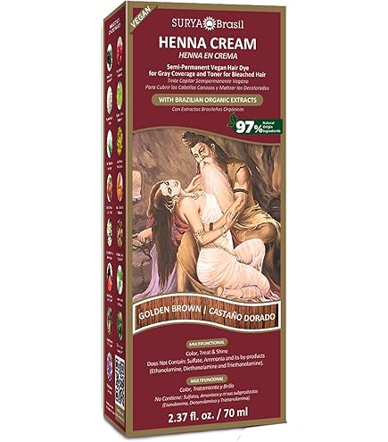 Amazon | Surya Henna Hair Cream, 70ml (2.37 fl.oz.) (Chocolate) by