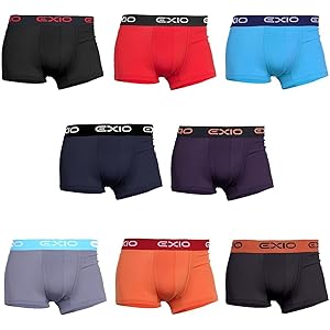 EXIO(エクシオ)ボクサーパンツ メンズ 4枚 セット ブランド 下着 ローライズ ボクサー パンツ ボクサーブリーフ ブリーフ