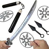 Amazon | 日本刀 侍 忍者 ニンジャ 手裏剣 苦無 おもちゃ なりきり