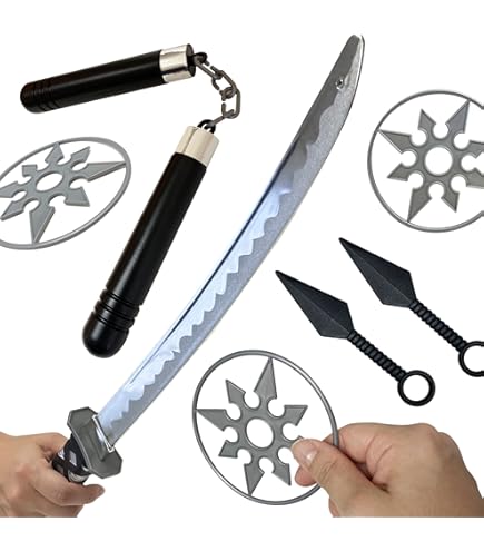 Amazon | 日本刀 侍 忍者 ニンジャ 手裏剣 苦無 おもちゃ なりきり