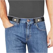 No Buckle Stretch No Show Belt for Men 