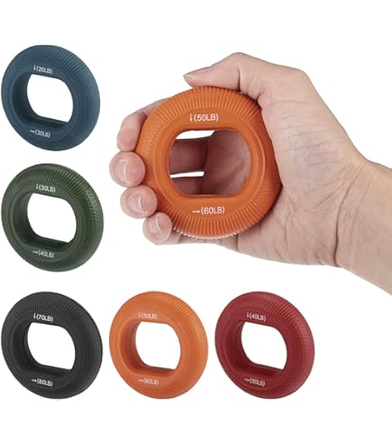 Amazon | ノーブランド品握力強化指先トレーニング5種セット収納袋付き