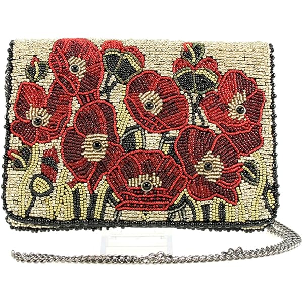 Amazon | Mary Frances ハートバーストビーズクロスボディ携帯電話