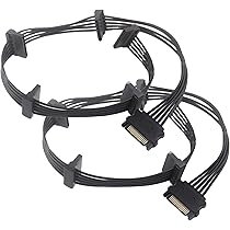 Amazon.co.jp: HAMILO 電源5分岐ケーブル 延長ケーブル 自作PC