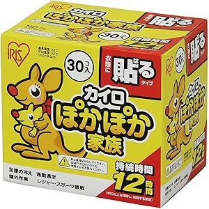 アイリスオーヤマ カイロ 貼る レギュラー 30個入 ぽかぽか家族 PKN-30HR