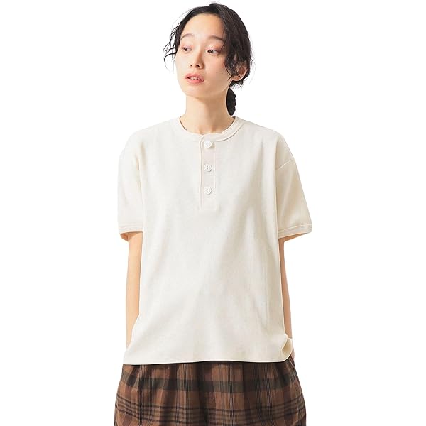 Amazon | [ビームスボーイ] L/Sシャツ コットン リネン ギャザー