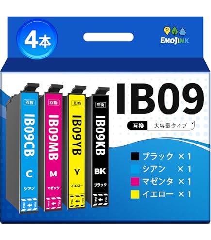 Amazon.co.jp: エプソン用 IB09CB 大容量 シアン 青 CYAN Epson用 純正