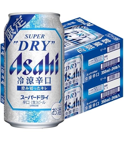 Amazon.co.jp: まとめ買い アサヒ スーパードライ 冷涼辛口 缶 350ml