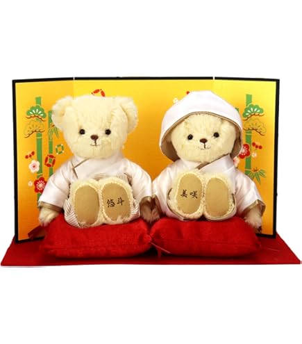 Amazon.co.jp: パラシュートベアーセット ウエディングベアセット/新郎